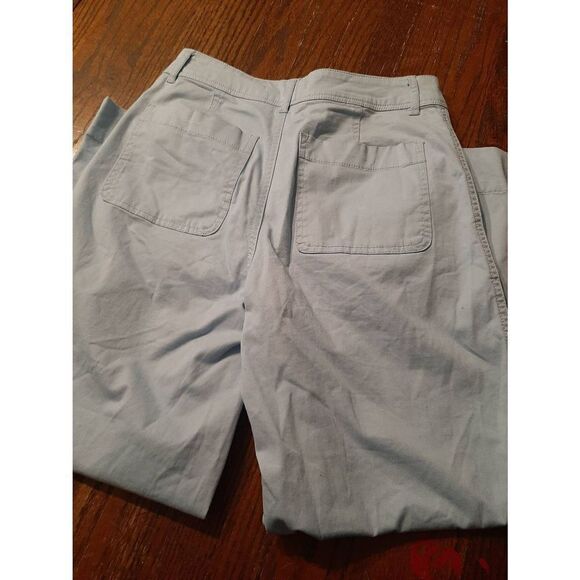 Jr Juniors Size 3 Copper Key Light Blue Capri Casual Pants with Pockets - Picture 4 of 4
